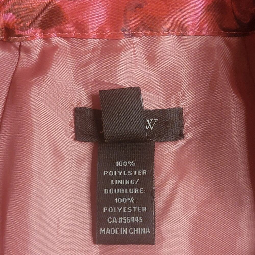 J Crew Pink Floral Sleeveless Taffeta Satin Mini Dress Size 2 - Picture 14 of 16
